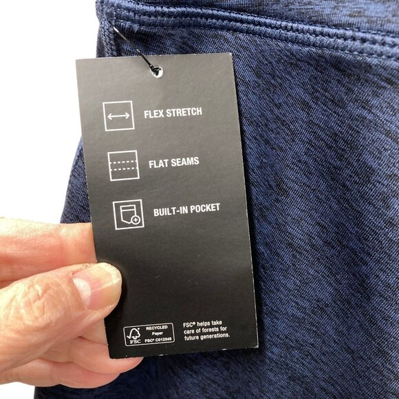 Ideology Crop Leggings, Size XXL, Blue, High Rise Front Pocket Flex Stretch, NEW - Picture 6 of 16